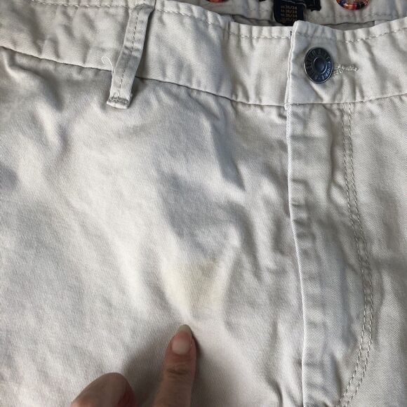 GapKhakis Mens Chino Beige Pants Size 36 With Colorful Buttons - Picture 9 of 16